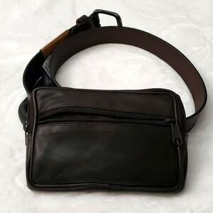 Genuine leather Belt‎ with Phone Case and Money Pouch (size s) 38ins
